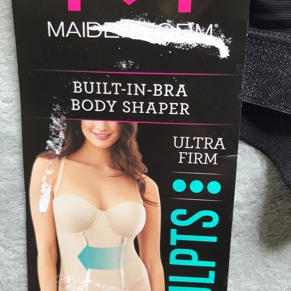Maidenform Firm Control Shapewear Easy-Up Shaper Black New - Picture 6 of 12